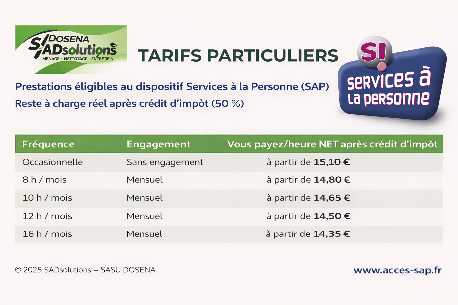 femme de ménage à Fosses